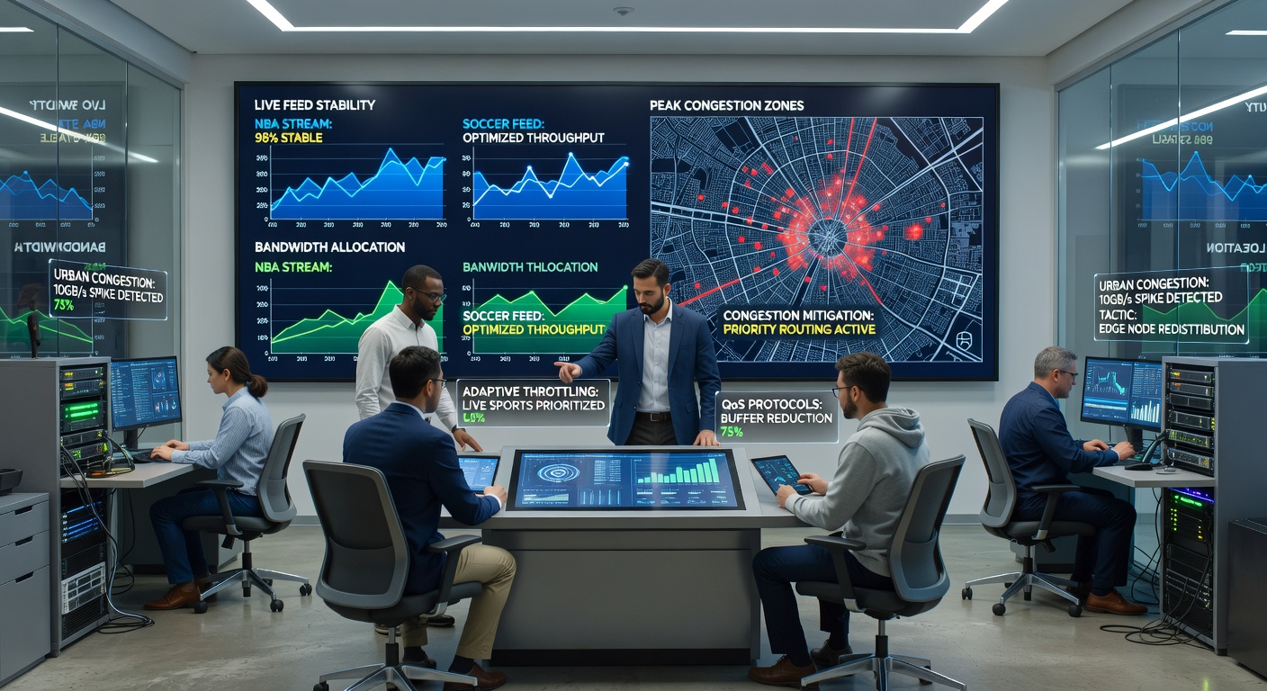 Edge servers processing live NBA and soccer data streams in an urban facility