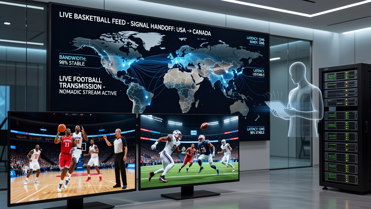 Mobile viewers crossing borders while watching live basketball and football on tablets and phones
