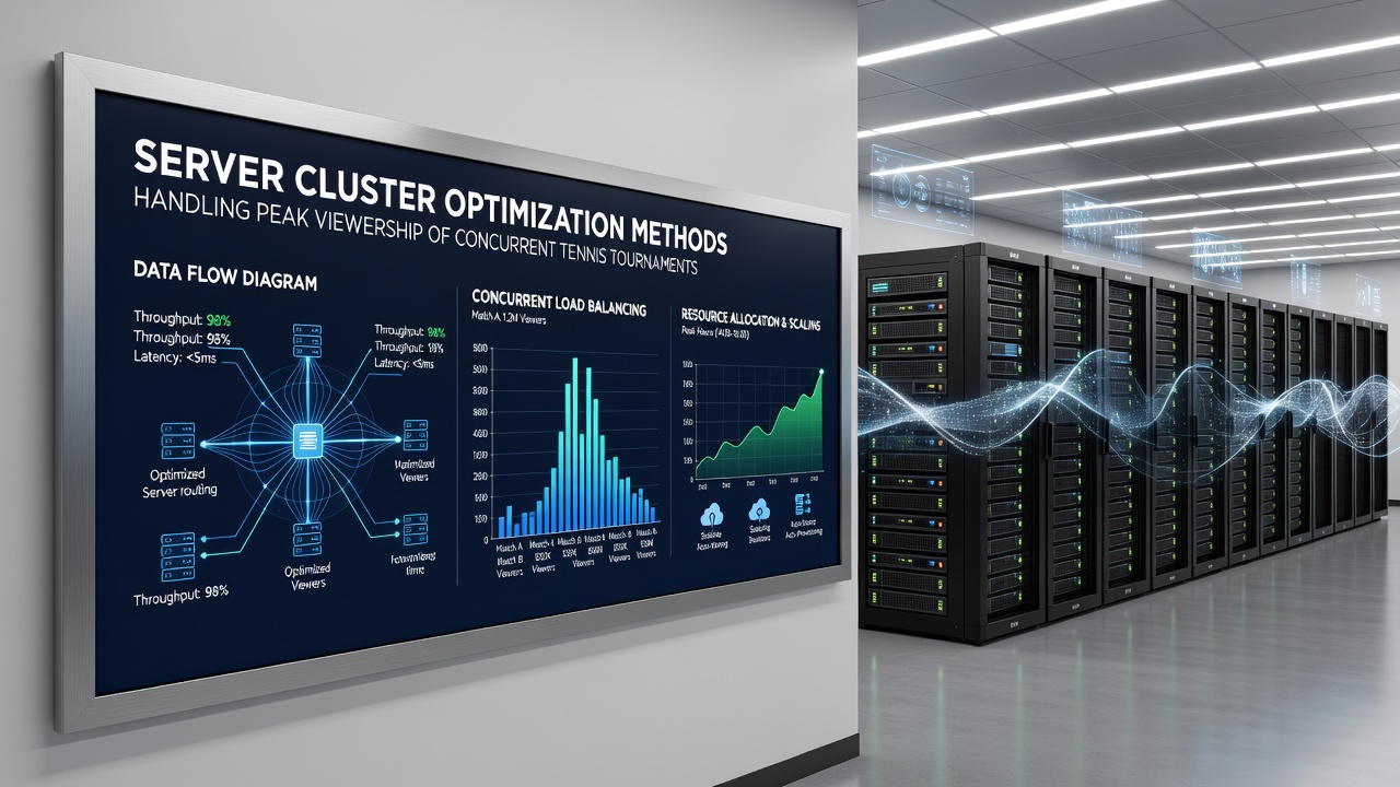Optimized server cluster nodes managing concurrent sports broadcast traffic