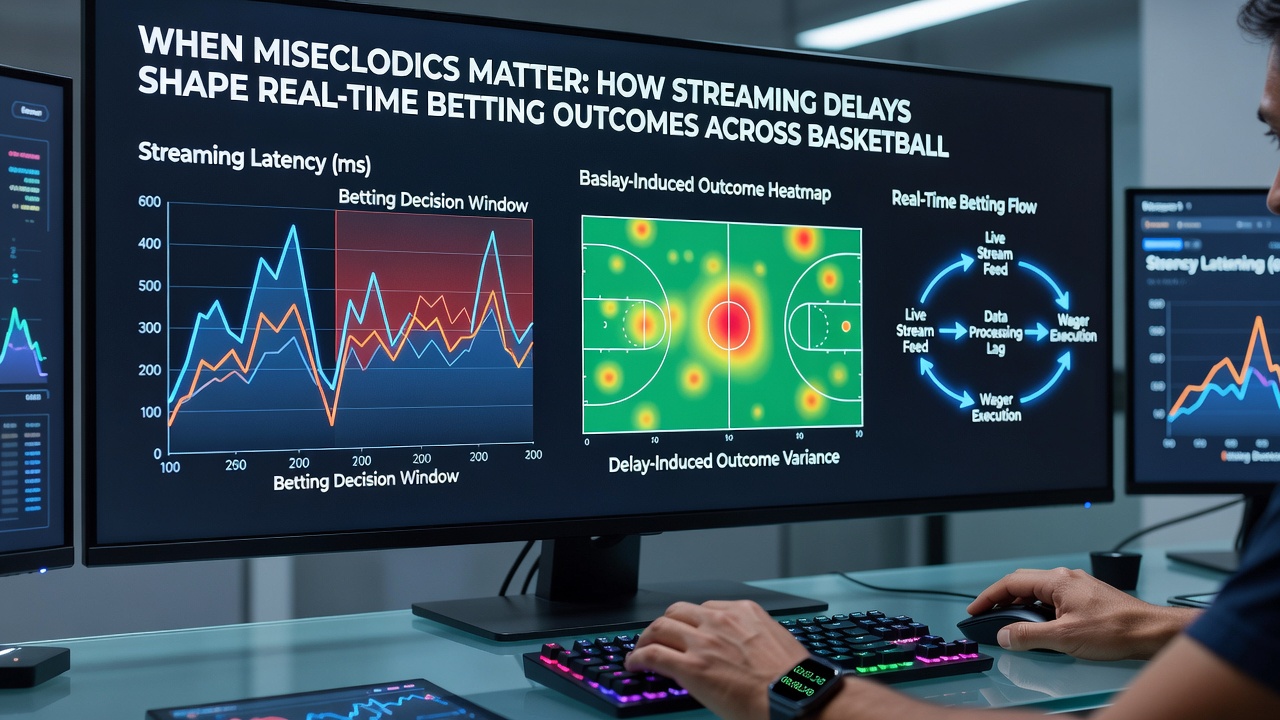Soccer match broadcast with live odds overlay and delay measurement graphics